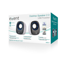 foto de ALTAVOCES EWENT EW3513 2.0 5W RMS USB BLANCO/NEGRO