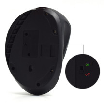 foto de RATON EWENT ERGONOMICO 1600DPI 5 BOTONES NEGRO RF INALAMBRICO BATERIA RECARGABLE