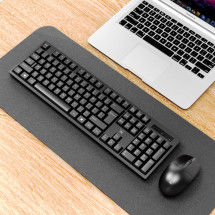 foto de COMBO TECLADO RATON EWENT ESPAÑOL TECLAS PROGRAMABLES RF INALAMBRICO NEGRO