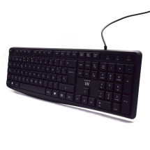 foto de TECLADO EWENT BUSINESS ESPAÑOL ESCRITURA SILENCIOSA USB NEGRO