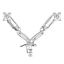 foto de SOPORTE MONITOR EWENT FLEXIBLE 2 MONITOR PLANO 9KG 17-34 VESA 75x75 o 100x100