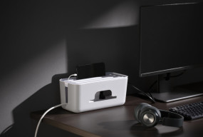 foto de CAJA DE ORGANIZACION EWENT DE CABLE CON SOPORTE 307X135X130MM