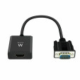 foto de CABLE CONVERTIDOR EWENT VGA MACHO - HDMI HEMBRA CON AUDIO 0,20 METROS