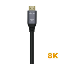 foto de CABLE HDMI AISENS V2.1 ULTRA ALTA VELOCIDAD 8K60HZ M/M 1.0M GRIS NEGRO