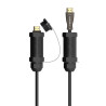 foto de CABLE HDMI AISENS V2.1 OPTICO ACTIVO AOC ARMADURA 8K60HZ M/M 20M NEGRO