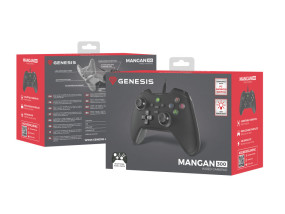 foto de GAMEPAD GENESIS MANGAN 300 USB (PC/SWITCH/MOBILE) NEGRO