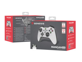 foto de GAMEPAD GENESIS MANGAN 400 WIRELESS (FOR PC/SWITCH/MOBILE) BLANCO