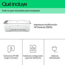 foto de IMPRESORA HP DESKJET 2820E AIO MULTIFUNCION COLOR