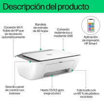 foto de IMPRESORA HP DESKJET 2820E AIO MULTIFUNCION COLOR