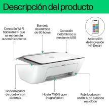 foto de HP DeskJet 2820e Inal?mbrico All-in-One Color Impresora, Fotocopiadora, esc?ner