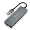 foto de HUB AISENS USB 3.2 GEN2 10G A/M-2xTIPO C/H-2xUSB-A/H 15CM GRIS