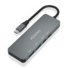 foto de HUB AISENS USB 3.2 GEN2 10G USB-C/M-2XUSB-C/H-2XUSB-A/H 15CM GRIS