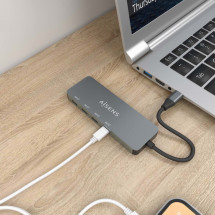 foto de HUB AISENS USB 3.2 GEN2 10G USB-C/M-4XUSB-C/H 15CM GRIS