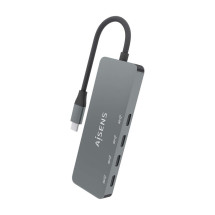 foto de HUB AISENS USB 3.2 GEN2 10G USB-C/M-4XUSB-C/H 15CM GRIS