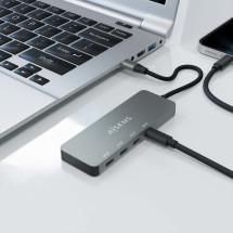 foto de HUB AISENS USB 3.2 GEN2 10G USB-C/M-4XUSB-C/H 15CM GRIS