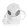 foto de REGLETA ENCHUFES AISENS 3 TOMAS + 2XUSB-C, 2XUSB-A 1.4M BLANCO