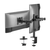 foto de SOPORTE AISENS MESA GIRATORIO E INCLINABLE MONITOR/TV 9KG 17-32 NEGRO