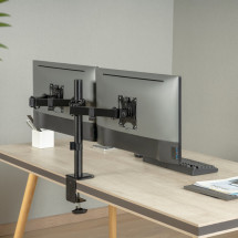foto de SOPORTE AISENS MESA GIRATORIO E INCLINABLE MONITOR/TV 9KG 17-32 NEGRO