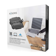 foto de SOPORTE AISENS UNIVERSAL PORTATIL 12-17 PARA MONTAJE EN SOPORTE MONITOR NEGRO