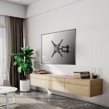 foto de SOPORTE AISENS PARED GIRATORIO INCLINABLE MONITOR/TV 30KG 23-55 NEGRO