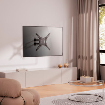 foto de SOPORTE AISENS PARED GIRATORIO INCLINABLE MONITOR/TV 30KG 23-55 NEGRO