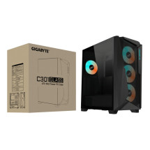 foto de CAJA GAMING GIGABYTE AC301GW ATX 2XUSB3.0 1XUSBC RGB S/F NEGRO