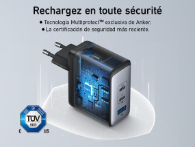 foto de CARGADOR PARED ANKER 736 100W 1A/2C NEGRO