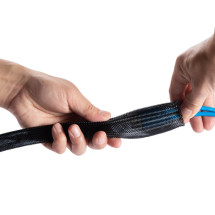 foto de ORGANIZADOR CABLES AISENS POLIESTER 20MM NEGRO 1mt