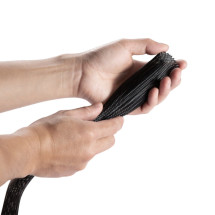 foto de ORGANIZADOR CABLES AISENS POLIESTER 20MM NEGRO 1mt