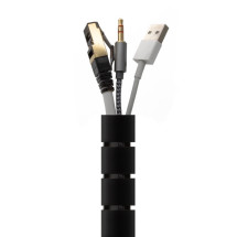 foto de ORGANIZADOR CABLES AISENS ESPIRAL 25MM NEGRO 2mts