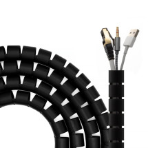 foto de ORGANIZADOR CABLES AISENS ESPIRAL 25MM NEGRO 2mts