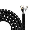 foto de ORGANIZADOR CABLES AISENS ESPIRAL 25MM NEGRO 2mts