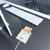foto de LECTOR DE TARJETAS INTELIGENTE AISENS DNIE BLANCO