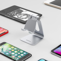 foto de SOPORTE TABLET AISENS SOBREMESA M AJUSTABLE PLATA