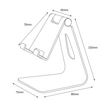 foto de SOPORTE TABLET AISENS SOBREMESA M AJUSTABLE PLATA