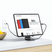 foto de SOPORTE TABLET AISENS SOBREMESA M AJUSTABLE NEGRO