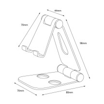 foto de SOPORTE AISENS SOBREMESA M AJUSTABLE (2 PIVOTES) MOVIL TABLET