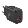 foto de CARGADOR LEOTEC 35W 1 USB C PD+1 USB A NEGRO COMPATIBLE CON APPLE Y SAMSUNG