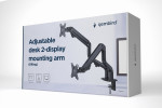 SOPORTE ESCRITORIO AJUST GEMBIRD CON BRAZO PARA 2 PANTALLAS 17-32 HASTA 8 KG