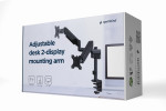 foto de SOPORTE GEMBIRD PARA 2 PANTALLAS DE ESCRITORIO AJUSTABLE 17-32 HASTA 9 KG