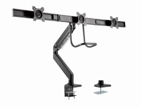 foto de SOPORTE GEMBIRD AJUSTABLE DE MESA PARA 3 MONITORES