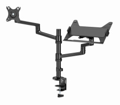 foto de SOPORTE DE MESA GEMBIRD AJUSTABLE BRAZO PARA MONITOR Y BANDEJA PARA PORTATIL