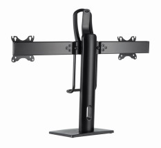foto de SOPORTE DE MESA GEMBIRD PARA DOS MONITORES ALTURA REGULABLE