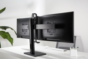 foto de SOPORTE DE MESA GEMBIRD PARA DOS MONITORES ALTURA REGULABLE