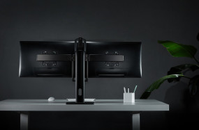 foto de SOPORTE DE MESA GEMBIRD PARA DOS MONITORES ALTURA REGULABLE