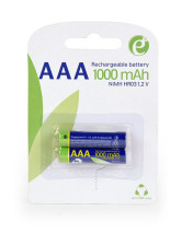 foto de PILAS AAA GEMBIRD NI-MH RECARGABLE 1000MAH 2PCS BLISTER PACK