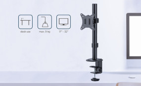 foto de BRAZO DE MONITOR GEMBIRD PARA ESCRITORIO 17-32 PULGADAS