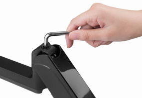 foto de BRAZO DE MONITOR GEMBIRD AJUSTABLE DE MESA PARA 3 MONITORES MOV COMPLETO