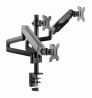 foto de BRAZO DE MONITOR GEMBIRD AJUSTABLE DE MESA PARA 3 MONITORES MOV COMPLETO