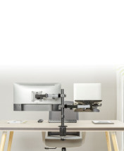 foto de SOPORTE DE MESA GEMBIRD AJUST CON BRAZO PARA MONITOR Y BANDEJA PARA PORTATIL